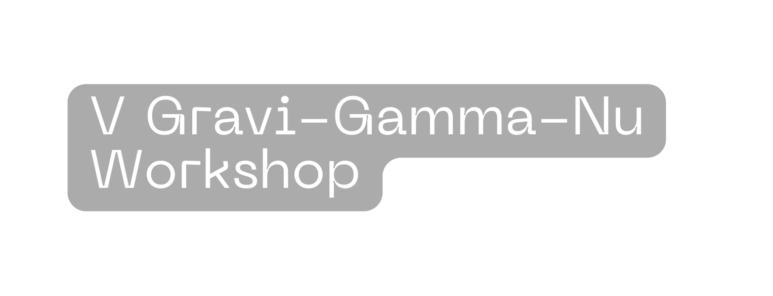 V Gravi Gamma Nu Workshop